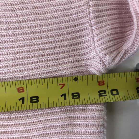 1. STATE Women's Pink V-Neck Ribbed Long Sleeve Pullover Sweater Size Small - Picture 8 of 12